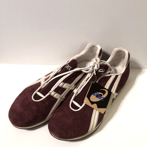 ASICS “NIB” Men’s Vintage New Classic Suede Athletic Shoes Burgundy Putty Size12 - Picture 5 of 8
